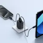 Baseus Cube Pro 30W USB-C USB-A Wall Charger - Black Foto 10