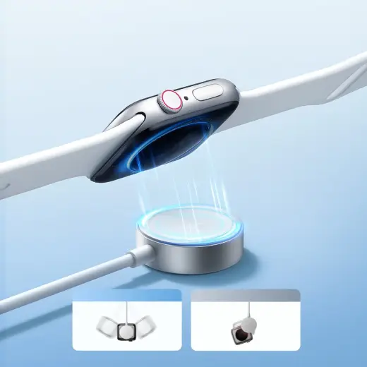 Joyroom S-IW007 3-in-1 cable USB-A magnetic charger - Lightning 1.2m - white Photo