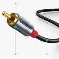 Ugreen USB Type C (male) - 2RCA (male) audio cable 1,5m gray (20193 CM451) Photo