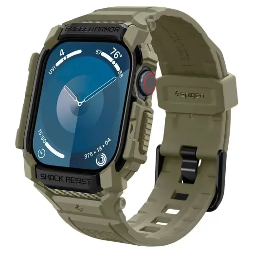 Spigen Rugged Armor âProâ Strap for Apple Watch 10 (46MM) - Green Фото num