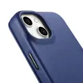 iCarer CE Premium Leather Folio Case iPhone 14 Plus Magnetic Flip Leather Folio Case MagSafe Blue (WMI14220715-BU) — Photo 1