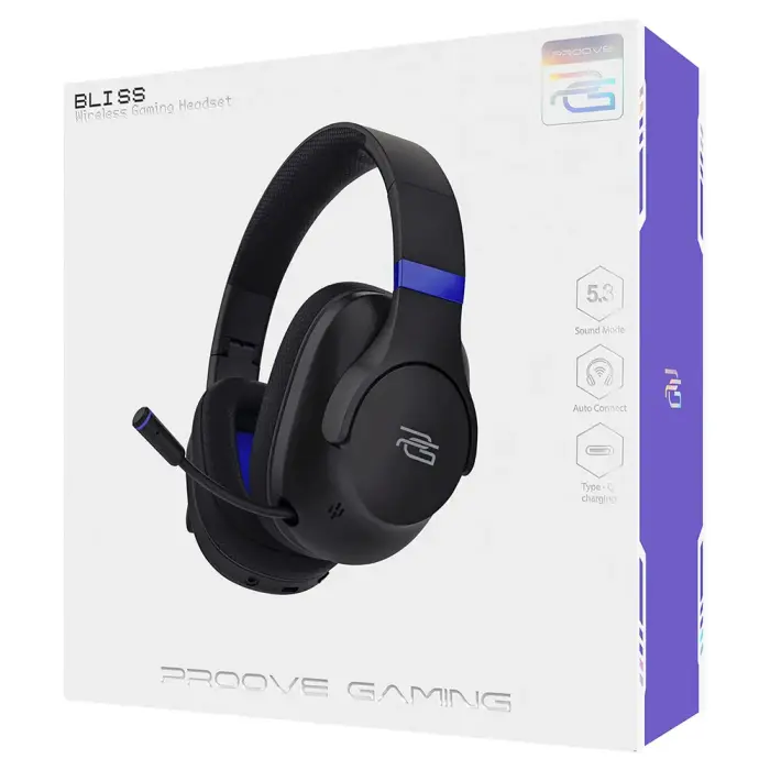 Proove wireless headset Gaming Bliss black Foto 6
