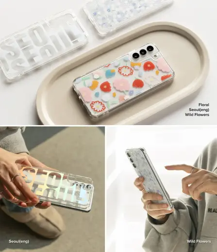 Ringke Fusion Design Armored Case Cover with Gel Frame for Samsung Galaxy S22 + (S22 Plus) transparent (Seoul) (F593R89) Photo