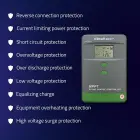 Qoltec Solar Charge Controller MPPT with Temperature Sensor 60A | 12V / 24V | LCD | Bluetooth | APP | GEL | LiFePO4 — Foto 5
