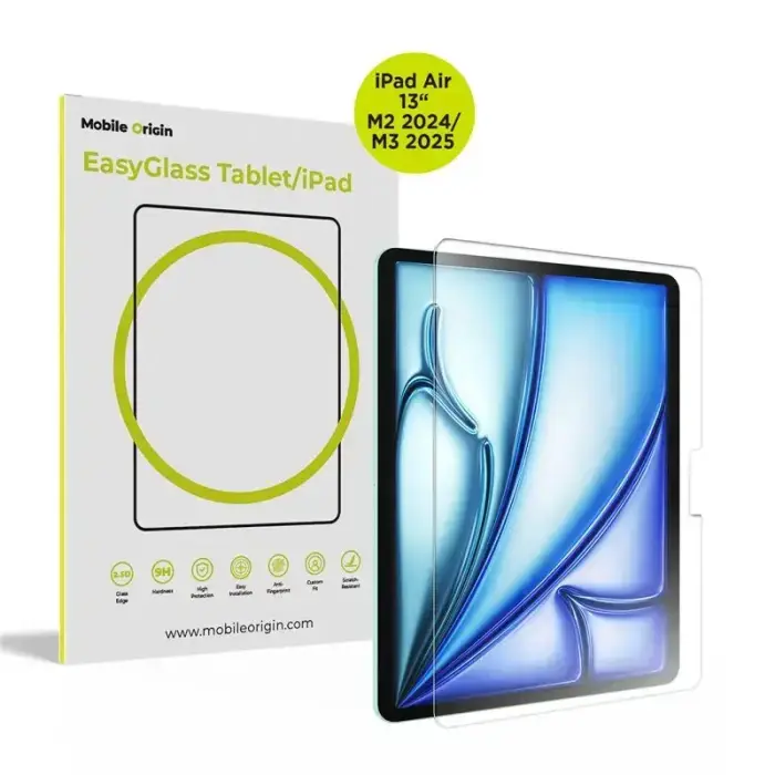 Mobile Origin EasyGlass iPad Air 13" (M4, 2026/M3, 2025/M2, 2024)