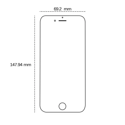 Tempered glass 2,5D for iPhone 7 Plus / 8 Plus Foto 2