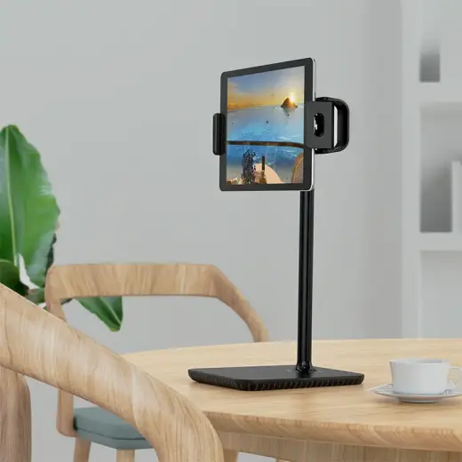 Acefast telescopic phone and tablet holder (135-230mm wide) for the desk 360 ° black (E4 black) Photo