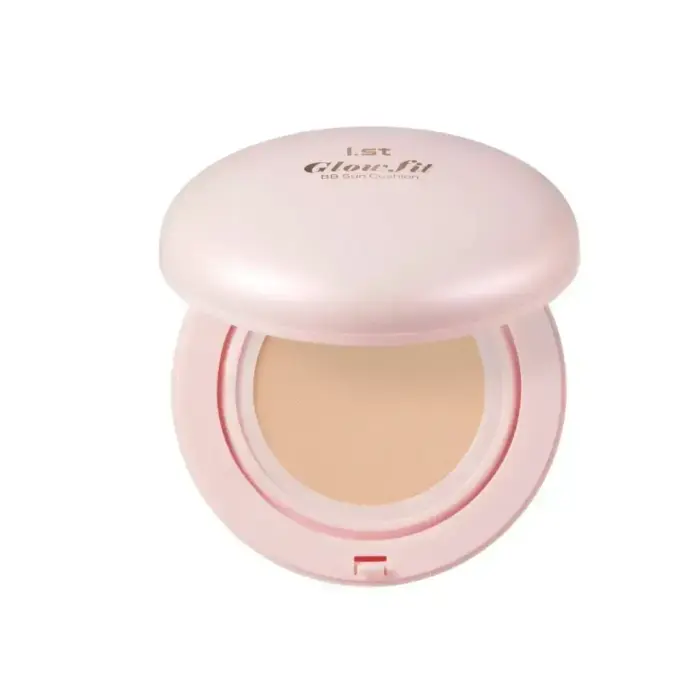I.ST, Glow Fit BB Sun Cushion, Illuminating & Natural Glow, BB Compact Cream, 02, Natural, SPF 50, 12 g