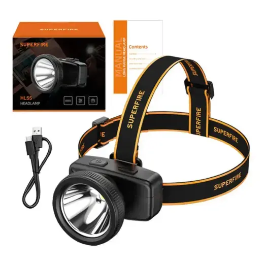 Superfire HL55 headlamp, 150 lm, USB-C, 4 modes, 270 m Foto 2
