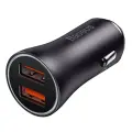 Baseus Golden Contactor Max car charger, 2x USB, 60W (gray) Foto 2