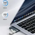 USAMS Adapter HUB USB 3.0|USB-C|Micro SD szary|grey SJ491HUB01 (US-SJ491) Фото num