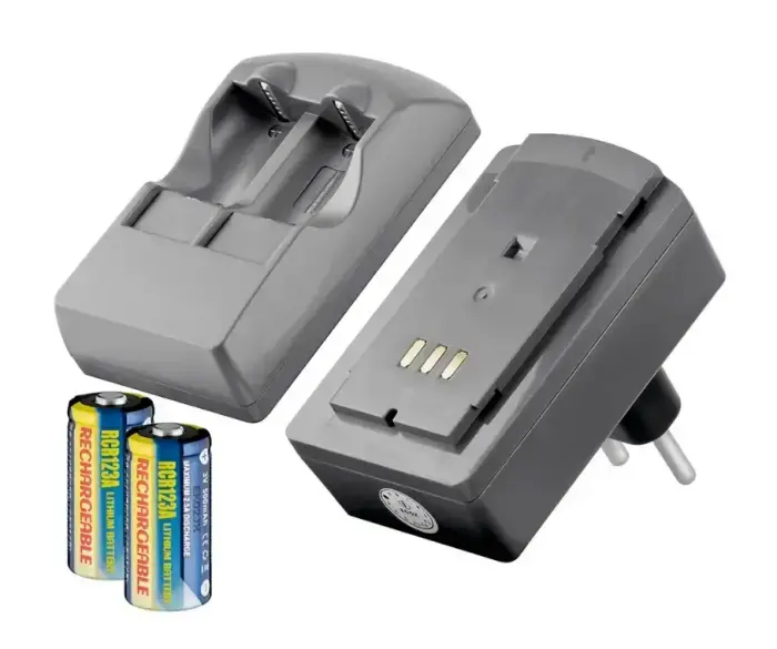 Photo Battery Plug-in charger - suitable for up to 2x RCR123A rechargeable batteries