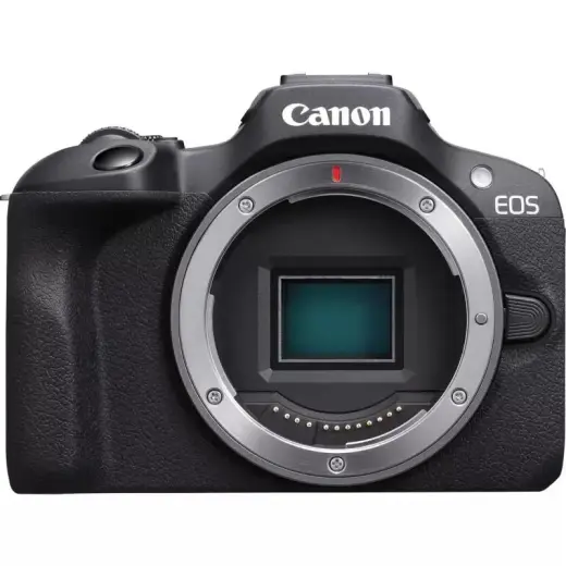 Canon Camera EOS R100 + RF-S RFS 18–45mm IS STM Kit black Schwarz (6052C013) Photo