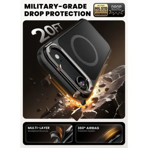 SUPCASE IBLSN ARES FLIP MAG MAGSAFE IPHONE 17 AIR BLACK Foto 3