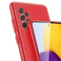 Dux Ducis Yolo elegant case made of soft TPU and PU leather for Samsung Galaxy A72 4G red Photo