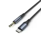YESIDO AUDIO CABLE YAU36 TYPE-C/3,5mm AUX MALE 1M BLACK Foto 1