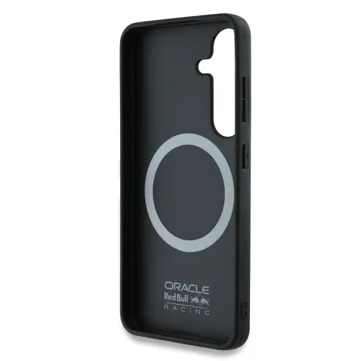 Red Bull Leather Meshed Debossed Logo MagSafe Case for Samsung Galaxy S25 Navy Фото num