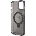 Guess Ring Stand Script Glitter MagSafe Case for iPhone 15 Plus | 14 Plus - Black — Foto 7