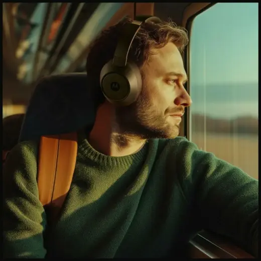 Over-ear Bluetooth headphones Motorola XT800 ANC black Foto 4