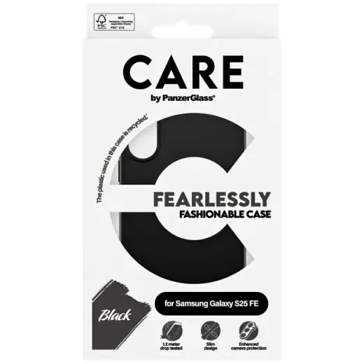 Etui CARE by PanzerGlass Fashion do       Samsung Galaxy S25 FE czarny Photo