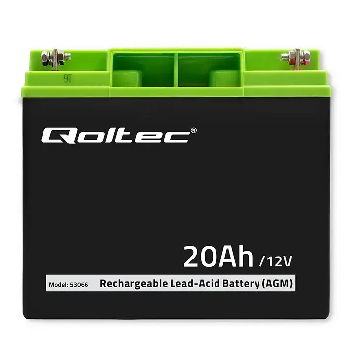 Qoltec AGM battery | 12V | 20Ah | Maintenance-free | Efficient| LongLife | for UPS, scooter Foto 4