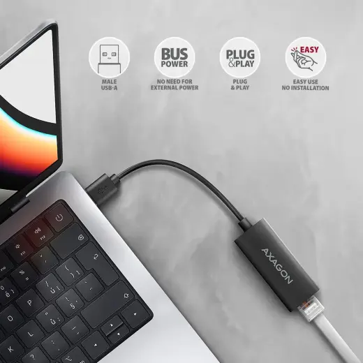 ADE-AR, USB-A 3.2 Gen 1 LAN adapter 1Gbit Фото num