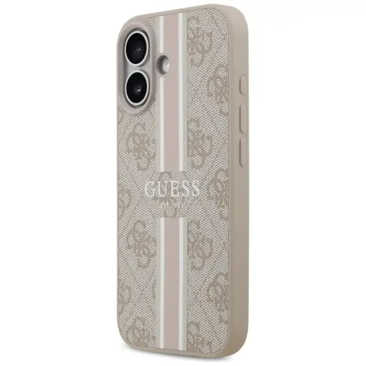 Case Guess 4G Printed Stripes MagSafe for iPhone 17 pink Фото num