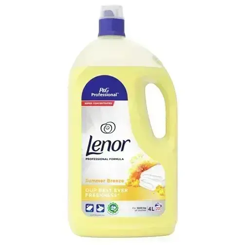 Lenor Professional Summer Breeze Fabric Softener 4 L – 200 Washes  concentrated fabric softener
