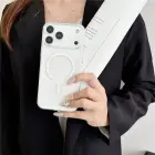 MagSafe Compatible iPhone 18 Pro Max / 17 Pro Max PC Case - Transparent White — Foto 3