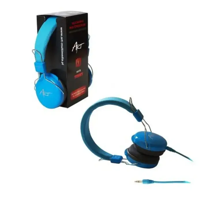 Wire headphones Jack 3,5 mm Art AP-60B blue Foto 2