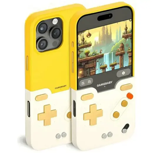 GAMEBABY чехол для телефона iPhone 16 Pro Max жёлтый