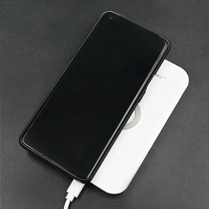 Qoltec Induction Wireless Charger | Qualcomm QuickCharge 3.0 | 10W | white Foto 3