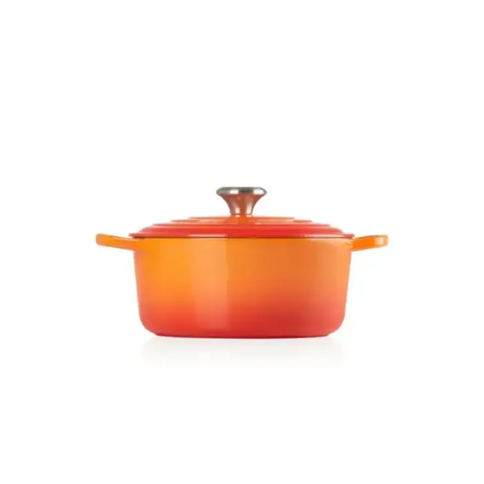 Le Creuset Чугунная кастрюля круглая Ø26см / 5,3л оранжевая Фото num