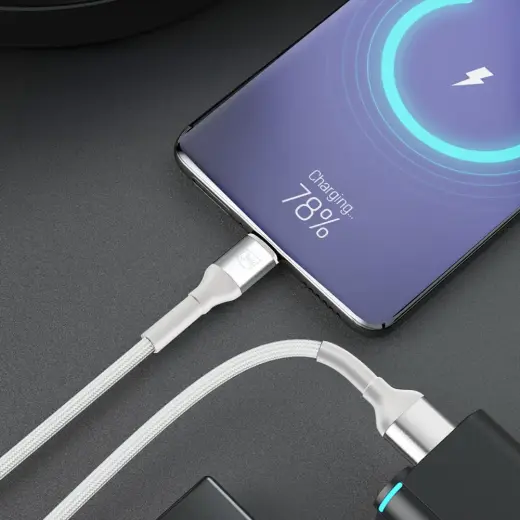 3mk Hyper Cable N-SERIES USB-A | MicroUSB 1m 5V|2.4A 12W | white Foto 3
