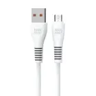 Cable USB A to Micro USB Blue Star 2A 1 m DC99M white Foto 2