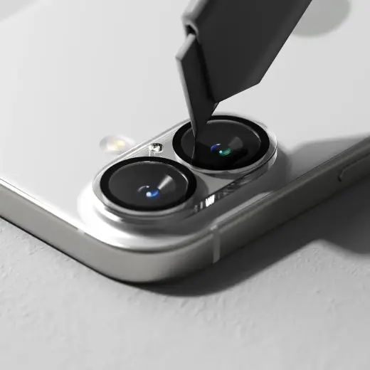 RINGKE KAMERAS AIZSARGS 2 GAB. IPHONE 16 | 16 PLUS CAURSPĪDĪGS Foto 5