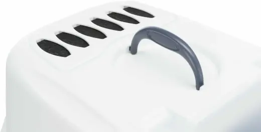 Лоток для кошачьего туалета : Trixie Vico Easy Clean Litter Tray, 40*40*56, серый|белый Фото num