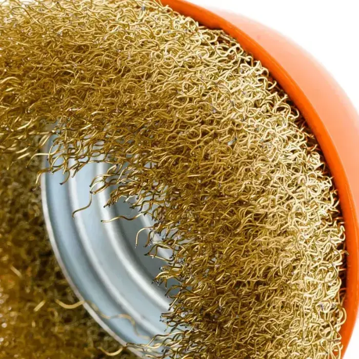 Polax kausa birste ar vītni leņķa slīpmašīnām M14 | 100 mm Foto 5