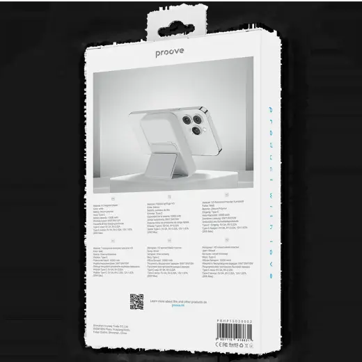 Proove Hyperion ārējais akumulators (powerbank) | 10000 mAh | 20W | Bezvadu | balts Foto 3