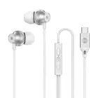 Forever wired earphones EP-02 USB-C white — Фото 1