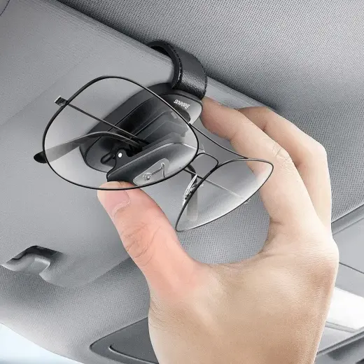 Baseus car glasses clip holder for glasses black (ACYJN-B01) Photo
