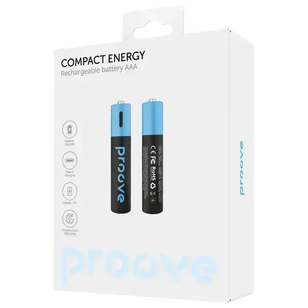 Proove AAA Batteries 740mWh 2pcs black Photo