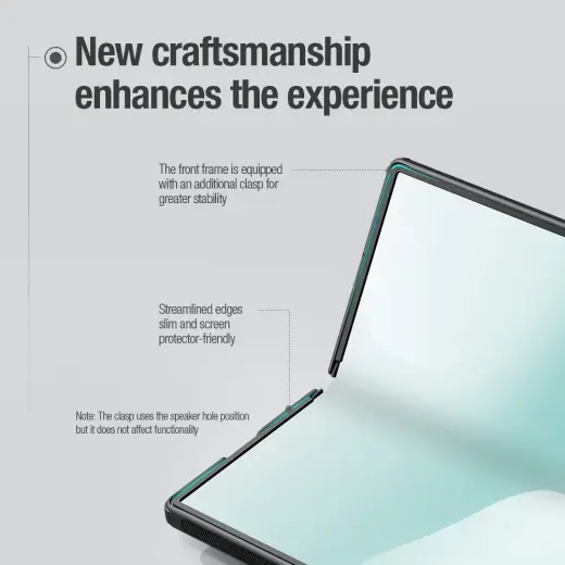 Nillkin Super Frosted FOLD Back Cover for Samsung Galaxy Z Fold 7 Black Foto 3