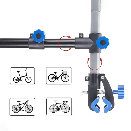 Rockbros MP-01 tabletop service stand for bicycles with knobs - black Foto 6