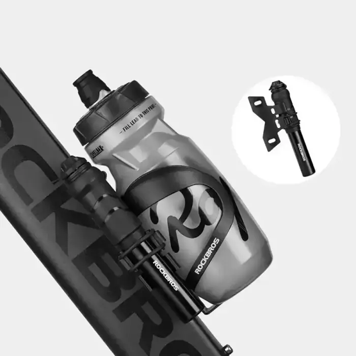 Rockbros 810PCS-HP Mini Hand Bicycle Pump with Presta & Schrader Hose - Black Foto 3