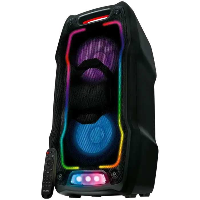 Speaker SVEN PS-730, black (100W, TWS, Bluetooth, FM, USB, microSD, LED-display, 4400mA*h)