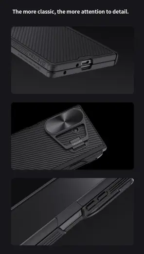 Nillkin CamShield Prop Magnetic Pen Slot Case for Samsung Galaxy Z Fold 7 Black Foto 9