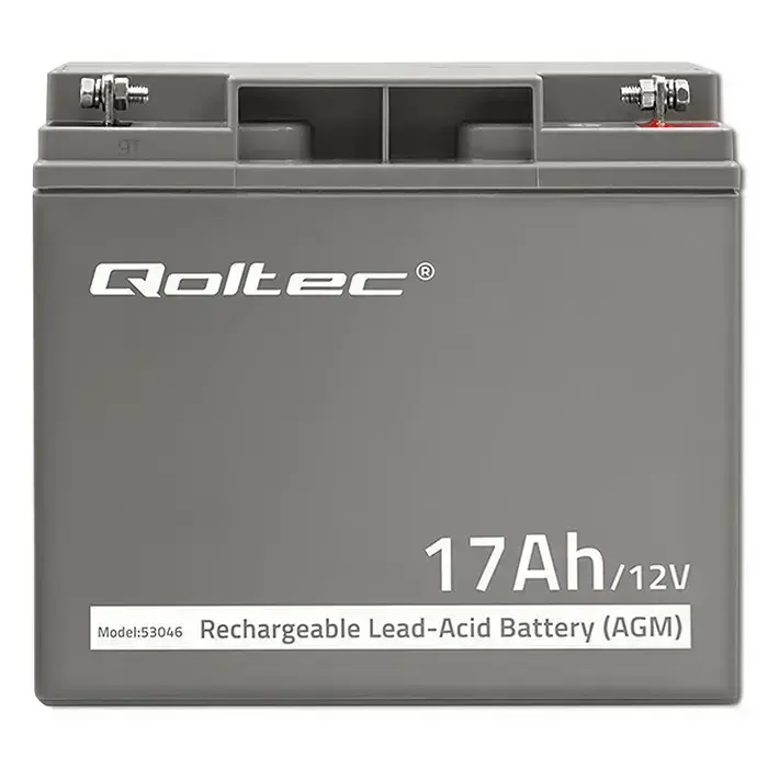 Qoltec AGM battery | 12V | 17Ah | Maintenance-free | Efficient| LongLife | for UPS, scooter Foto 5