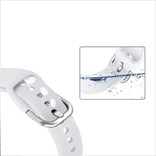 Silicone Strap TYS band for Samsung Galaxy Watch 40 | 41 | 42 | 43 | 44 mm - red Foto 4