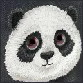 Nimmy etui iPhone 15 Pro 6.1"             czarny|black Big Eyed Pet 2.0 Panda Photo